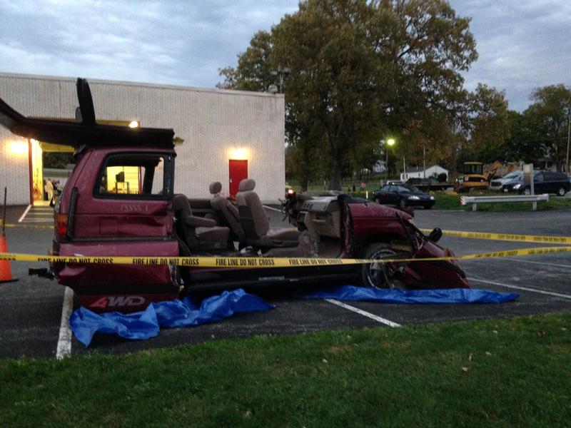 2014 Fire Prevention Night & Open House - Cut apart minivan. Photo by Stacy Shank